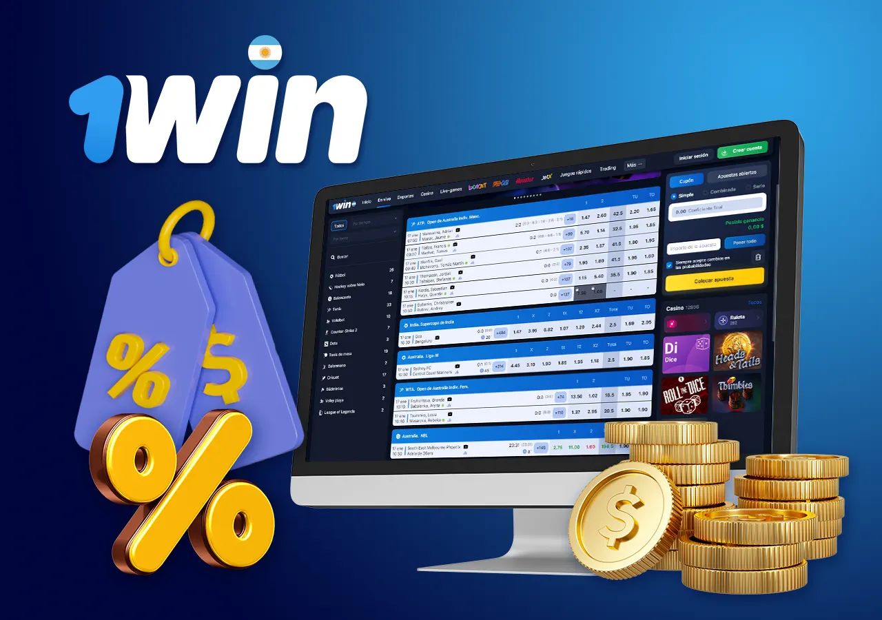 Las cuotas de la casa de apuestas 1win se presentan en fracciones decimales.